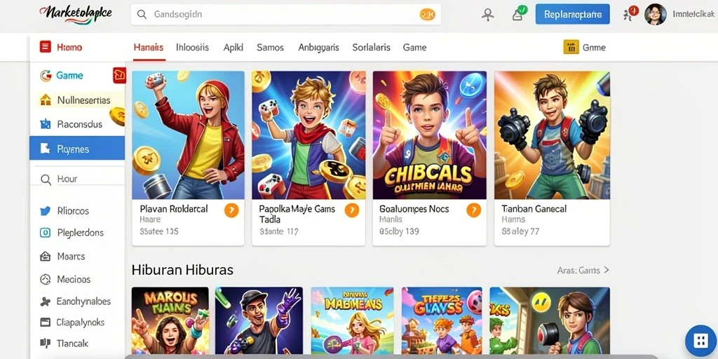 Tampilan utama 8HHH dengan menu yang intuitif.