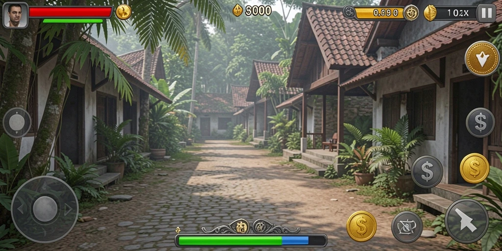 Tampilan awal yang menarik dengan banyak pilihan permainan.
