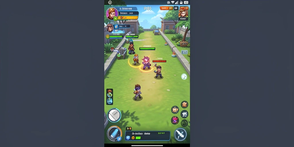 Screenshot menunjukkan layout permainan yang menarik.