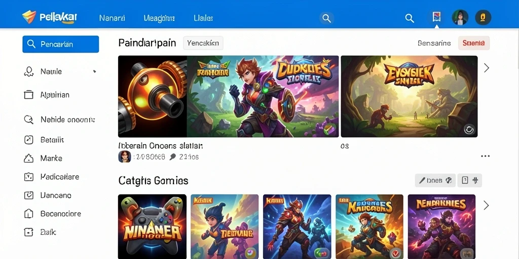Screenshot menunjukkan karakter utama MAMEN123 dalam aksi.