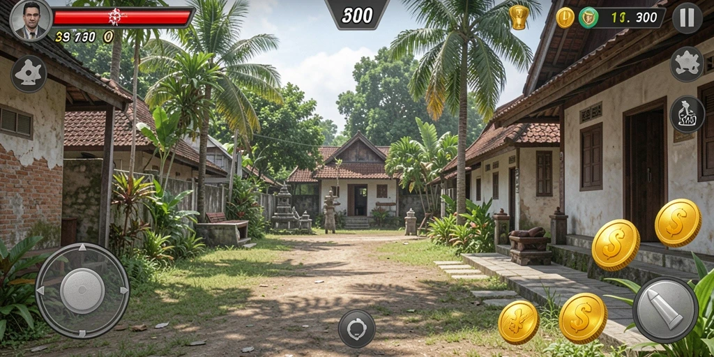 Tampilan grafis yang menarik dan penuh warna.
