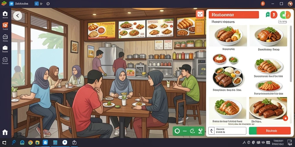 Tangkapan layar dari menu utama SARANG777.