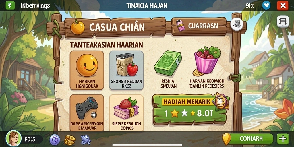 Tampilan antarmuka pengguna yang menarik.