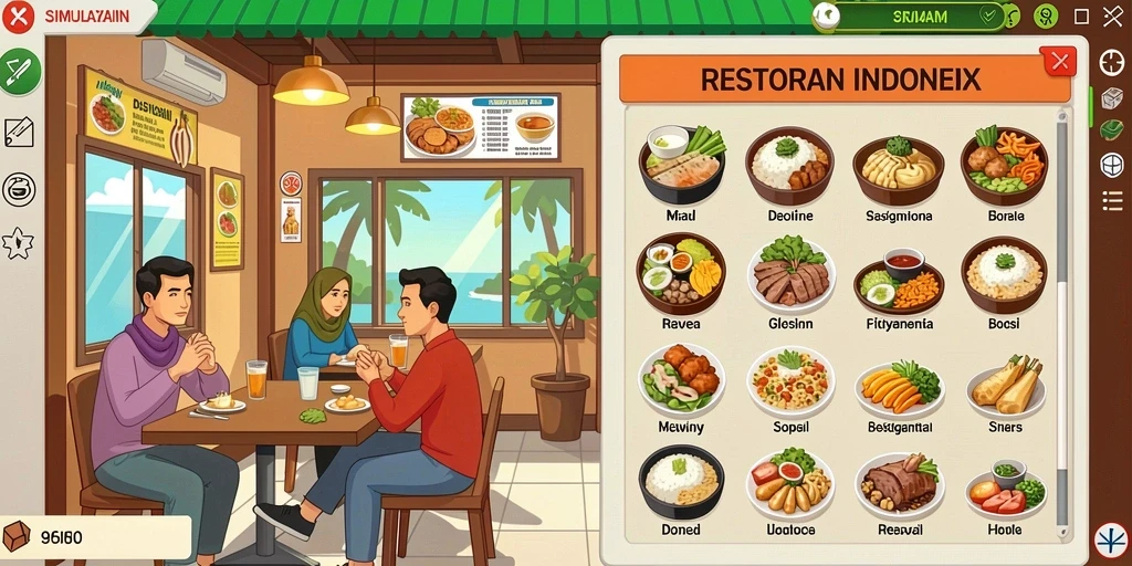 Tampilan mesin slot yang menarik dan interaktif.